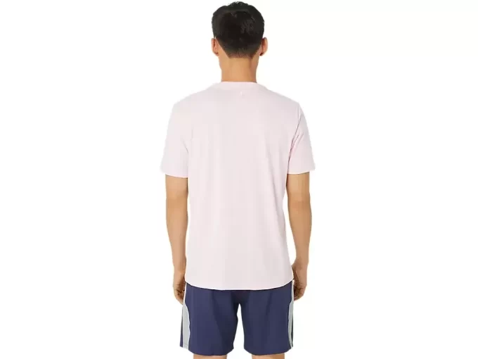 Tricou ASICS cu dungi și mânecă scurtă