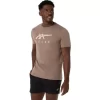 Tricou ASICS cu dungi și mânecă scurtă Tricou ASICS cu dungi și mânecă scurtă
