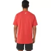 Tricou ASICS cu dungi și mânecă scurtă