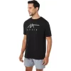 Tricou ASICS cu dungi și mânecă scurtă Tricou ASICS cu dungi și mânecă scurtă