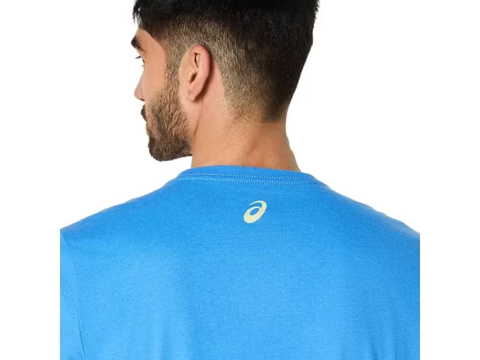 Tricou ASICS cu dungi și mânecă scurtă Tricou ASICS cu dungi și mânecă scurtă