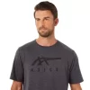 Tricou ASICS cu dungi și mânecă scurtă
