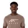 Tricou ASICS cu dungi și mânecă scurtă Tricou ASICS cu dungi și mânecă scurtă