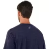 Tricou ASICS cu dungi și mânecă scurtă