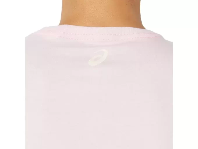 Tricou ASICS cu dungi și mânecă scurtă