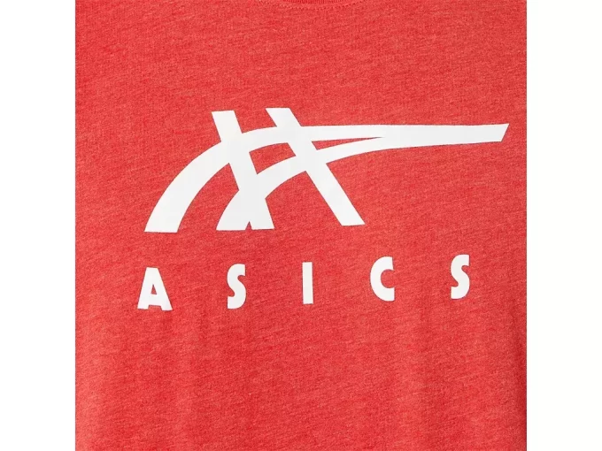 Tricou ASICS cu dungi și mânecă scurtă