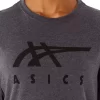 Tricou ASICS cu dungi și mânecă scurtă