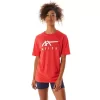 Tricou ASICS cu dungi și mânecă scurtă