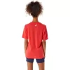 Tricou ASICS cu dungi și mânecă scurtă