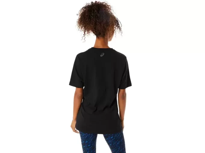 Tricou ASICS cu dungi și mânecă scurtă Tricou ASICS cu dungi și mânecă scurtă