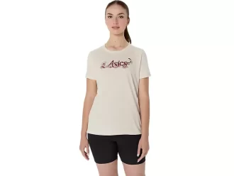 TRICOU ASICS CU MÂNECĂ SCURTĂ ȘI IMPRIMARE FLORALĂ PENTRU DAMĂ