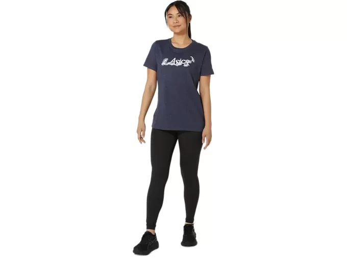 TRICOU ASICS CU MÂNECĂ SCURTĂ ȘI IMPRIMARE FLORALĂ PENTRU DAMĂ TRICOU ASICS CU MÂNECĂ SCURTĂ ȘI IMPRIMARE FLORALĂ PENTRU DAMĂ
