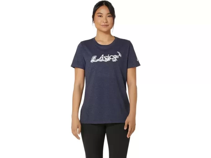 TRICOU ASICS CU MÂNECĂ SCURTĂ ȘI IMPRIMARE FLORALĂ PENTRU DAMĂ TRICOU ASICS CU MÂNECĂ SCURTĂ ȘI IMPRIMARE FLORALĂ PENTRU DAMĂ