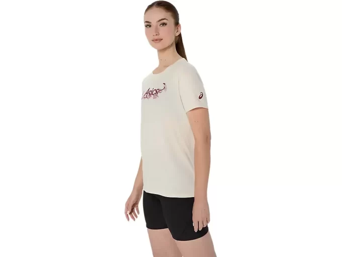 TRICOU ASICS CU MÂNECĂ SCURTĂ ȘI IMPRIMARE FLORALĂ PENTRU DAMĂ TRICOU ASICS CU MÂNECĂ SCURTĂ ȘI IMPRIMARE FLORALĂ PENTRU DAMĂ