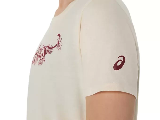 TRICOU ASICS CU MÂNECĂ SCURTĂ ȘI IMPRIMARE FLORALĂ PENTRU DAMĂ TRICOU ASICS CU MÂNECĂ SCURTĂ ȘI IMPRIMARE FLORALĂ PENTRU DAMĂ