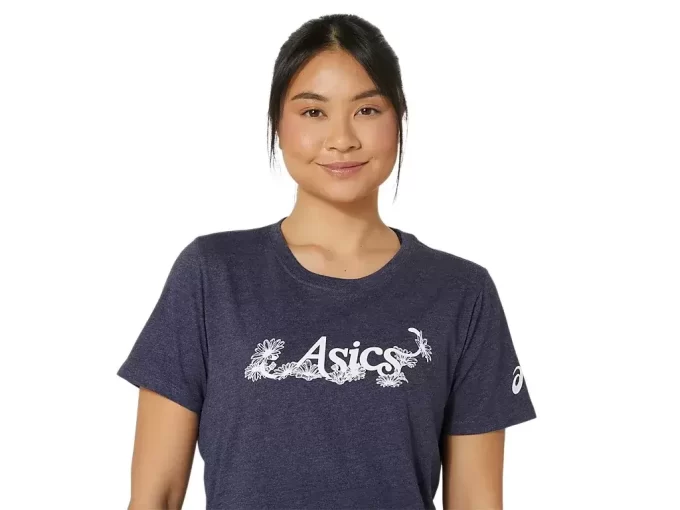 TRICOU ASICS CU MÂNECĂ SCURTĂ ȘI IMPRIMARE FLORALĂ PENTRU DAMĂ TRICOU ASICS CU MÂNECĂ SCURTĂ ȘI IMPRIMARE FLORALĂ PENTRU DAMĂ