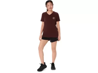 TRICOU ASICS NATURE CU GOLET ÎN V ȘI MÂNECĂ SCURTĂ PENTRU DAMĂ