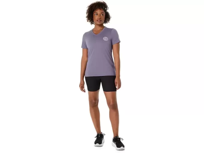 TRICOU ASICS NATURE CU GOLET ÎN V ȘI MÂNECĂ SCURTĂ PENTRU DAMĂ TRICOU ASICS NATURE CU GOLET ÎN V ȘI MÂNECĂ SCURTĂ PENTRU DAMĂ