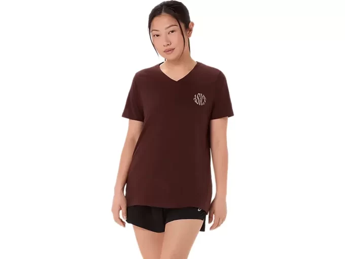 TRICOU ASICS NATURE CU GOLET ÎN V ȘI MÂNECĂ SCURTĂ PENTRU DAMĂ TRICOU ASICS NATURE CU GOLET ÎN V ȘI MÂNECĂ SCURTĂ PENTRU DAMĂ