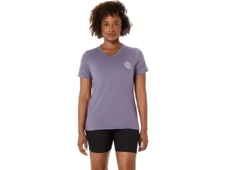 TRICOU ASICS NATURE CU GOLET ÎN V ȘI MÂNECĂ SCURTĂ PENTRU DAMĂ