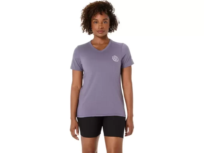 TRICOU ASICS NATURE CU GOLET ÎN V ȘI MÂNECĂ SCURTĂ PENTRU DAMĂ TRICOU ASICS NATURE CU GOLET ÎN V ȘI MÂNECĂ SCURTĂ PENTRU DAMĂ