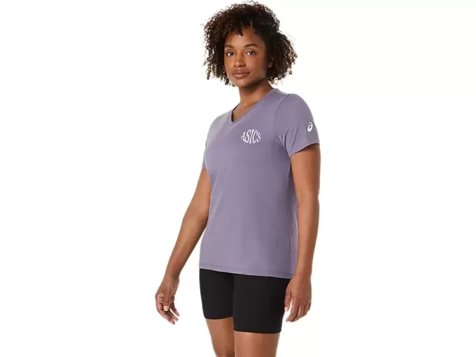 TRICOU ASICS NATURE CU GOLET ÎN V ȘI MÂNECĂ SCURTĂ PENTRU DAMĂ TRICOU ASICS NATURE CU GOLET ÎN V ȘI MÂNECĂ SCURTĂ PENTRU DAMĂ