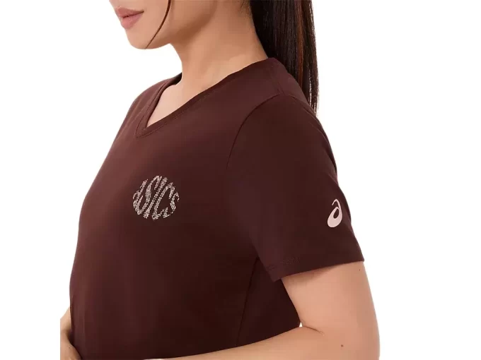 TRICOU ASICS NATURE CU GOLET ÎN V ȘI MÂNECĂ SCURTĂ PENTRU DAMĂ TRICOU ASICS NATURE CU GOLET ÎN V ȘI MÂNECĂ SCURTĂ PENTRU DAMĂ