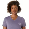 TRICOU ASICS NATURE CU GOLET ÎN V ȘI MÂNECĂ SCURTĂ PENTRU DAMĂ TRICOU ASICS NATURE CU GOLET ÎN V ȘI MÂNECĂ SCURTĂ PENTRU DAMĂ