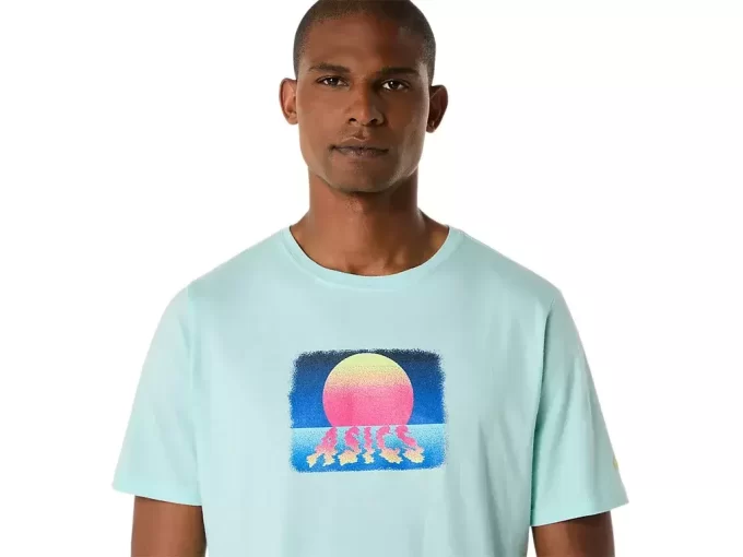 Tricou ASICS RETRO SUNSET cu mânecă scurtă