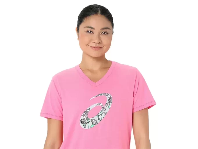 TRICOU CU MÂNECĂ SCURTĂ ȘI DECOLARE ÎN V PENTRU DAMĂ CARNATION TRICOU CU MÂNECĂ SCURTĂ ȘI DECOLARE ÎN V PENTRU DAMĂ CARNATION