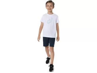TRICOU CU MÂNECĂ SCURTĂ ȘI GRAFICĂ SPIRALĂ
