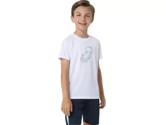 TRICOU CU MÂNECĂ SCURTĂ ȘI GRAFICĂ SPIRALĂ