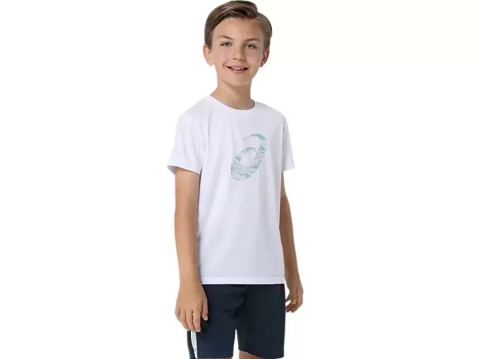 TRICOU CU MÂNECĂ SCURTĂ ȘI GRAFICĂ SPIRALĂ TRICOU CU MÂNECĂ SCURTĂ ȘI GRAFICĂ SPIRALĂ