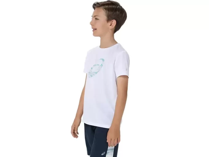 TRICOU CU MÂNECĂ SCURTĂ ȘI GRAFICĂ SPIRALĂ TRICOU CU MÂNECĂ SCURTĂ ȘI GRAFICĂ SPIRALĂ
