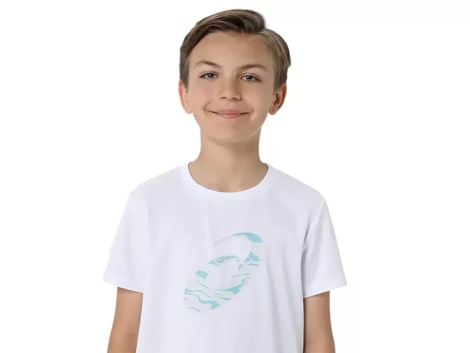 TRICOU CU MÂNECĂ SCURTĂ ȘI GRAFICĂ SPIRALĂ TRICOU CU MÂNECĂ SCURTĂ ȘI GRAFICĂ SPIRALĂ