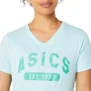 TRICOU CU MÂNECĂ SCURTĂ PENTRU DAMĂ, ÎNFIINȚAT ÎN 1977, CU GÂT ÎN V TRICOU CU MÂNECĂ SCURTĂ PENTRU DAMĂ, ÎNFIINȚAT ÎN 1977, CU GÂT ÎN V