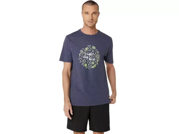 TRICOU UNISEX ASICS BRIGHTER DAYS AHEAD CU MÂNECĂ SCURTĂ TRICOU UNISEX ASICS BRIGHTER DAYS AHEAD CU MÂNECĂ SCURTĂ
