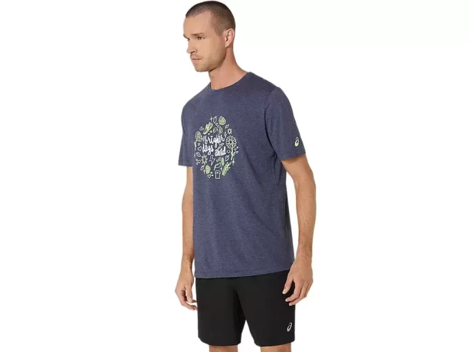 TRICOU UNISEX ASICS BRIGHTER DAYS AHEAD CU MÂNECĂ SCURTĂ TRICOU UNISEX ASICS BRIGHTER DAYS AHEAD CU MÂNECĂ SCURTĂ