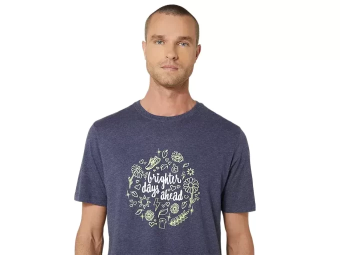TRICOU UNISEX ASICS BRIGHTER DAYS AHEAD CU MÂNECĂ SCURTĂ TRICOU UNISEX ASICS BRIGHTER DAYS AHEAD CU MÂNECĂ SCURTĂ
