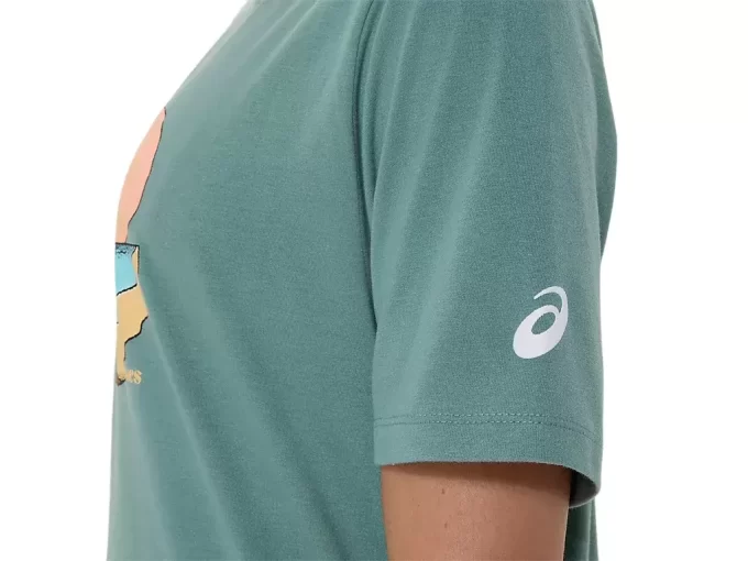 TRICOU UNISEX ASICS PALM IN THE SUN CU MÂNECĂ SCURTĂ TRICOU UNISEX ASICS PALM IN THE SUN CU MÂNECĂ SCURTĂ
