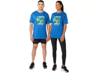 TRICOU UNISEX ASICS RUN OUTSIDE CLUB CU MÂNECĂ SCURTĂ