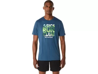TRICOU UNISEX ASICS RUN OUTSIDE CLUB CU MÂNECĂ SCURTĂ