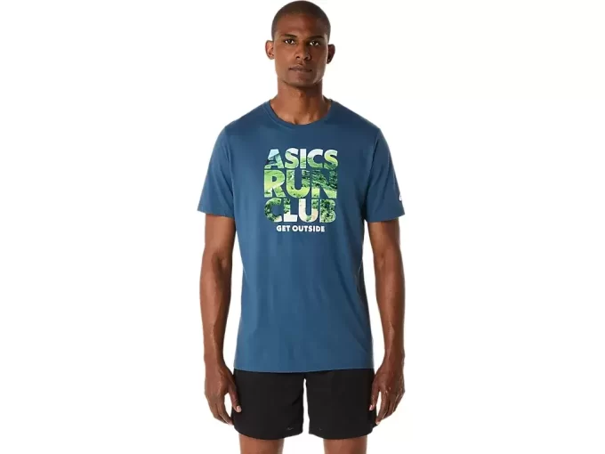 TRICOU UNISEX ASICS RUN OUTSIDE CLUB CU MÂNECĂ SCURTĂ TRICOU UNISEX ASICS RUN OUTSIDE CLUB CU MÂNECĂ SCURTĂ